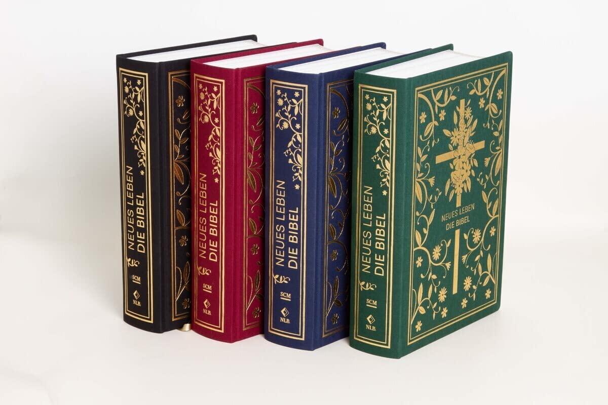 Neues Leben. Die Bibel - Golden Grace Edition, Marineblau