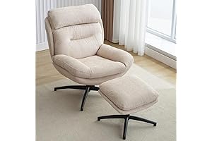 Zsarts Swivel Accent Chair with Ottoman