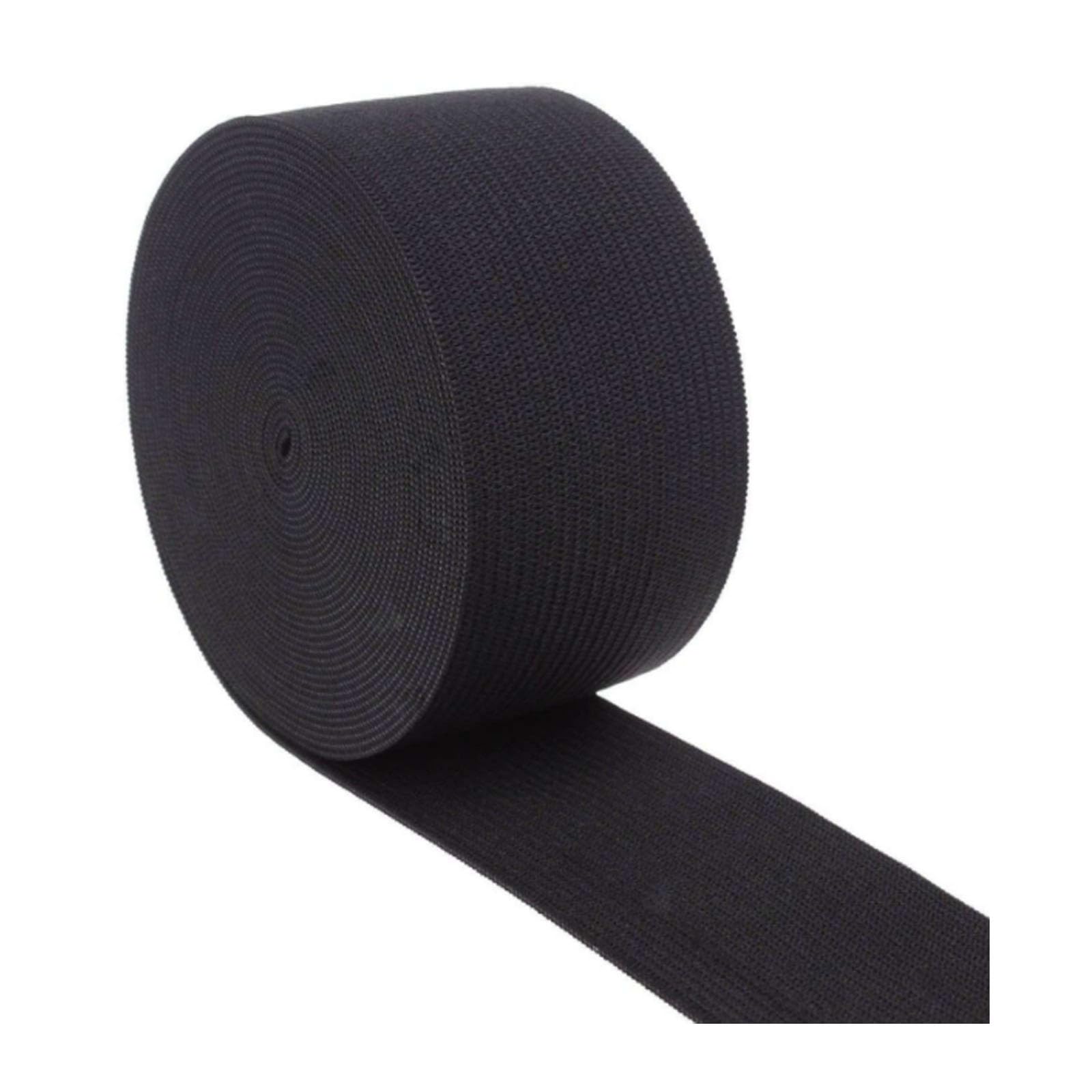 LIMIKPH 5 Meter Flat Elastic Band for Sewing,35mm 45mm 55mm 65mm Wide Waistband Elastic (55mm Black)