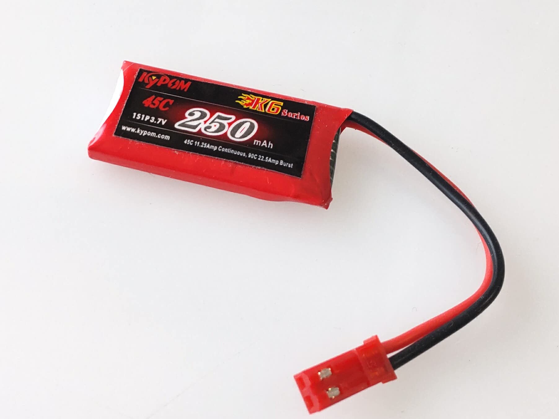Amazon.co.jp: Kypom K6 3.7V 250mAh 45C90C リポ バッテリー : おもちゃ