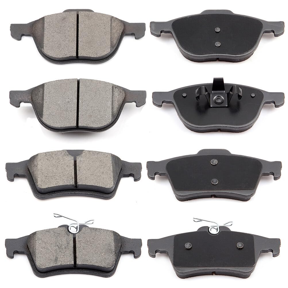 ECCPP Front and Rear Ceramic Brake Pad Set