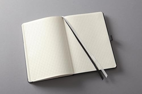 Carnet de notes A5 SIGEL CO121 Conceptum quadrillé noir
