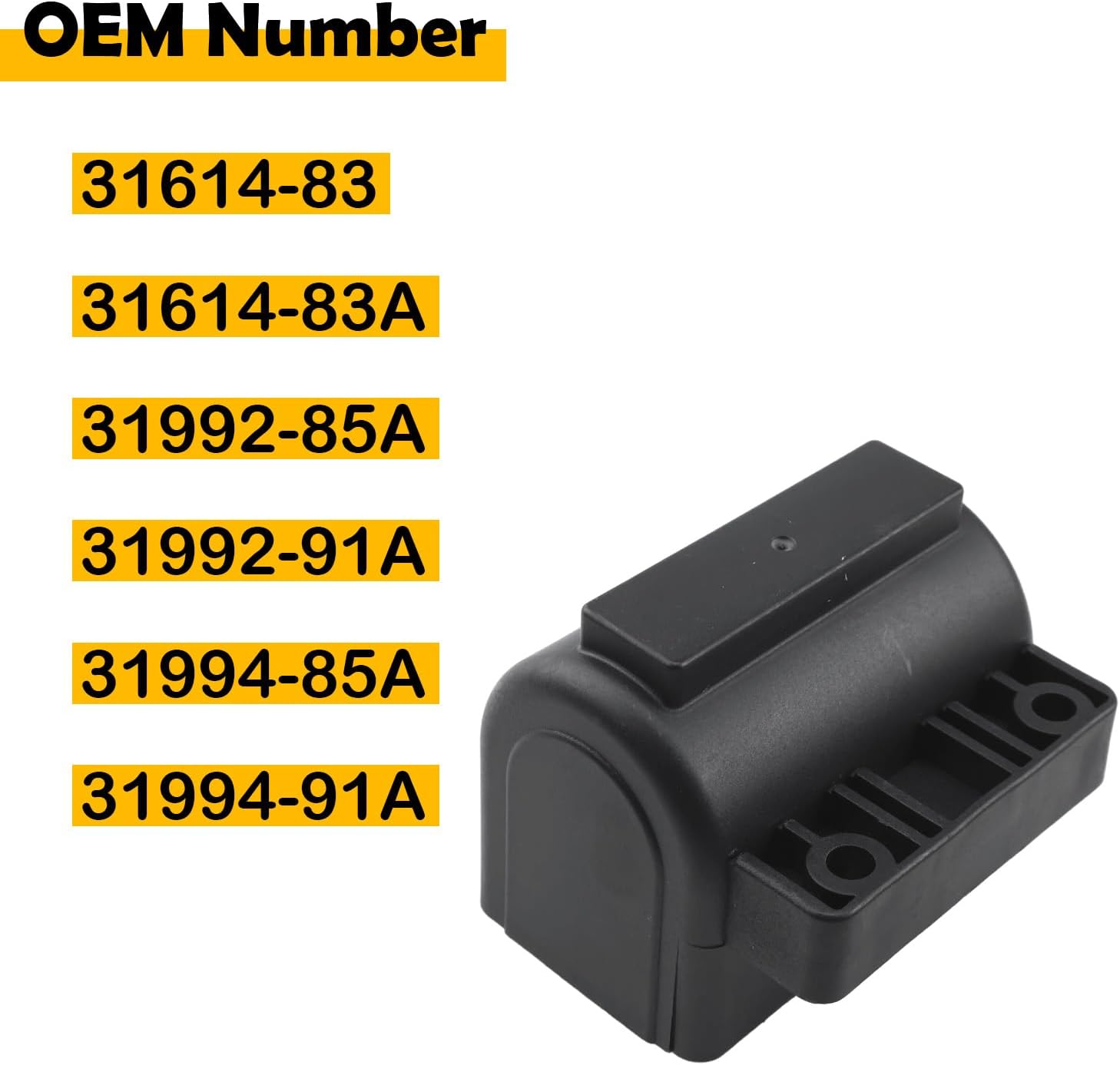 31614-83 31614-83A Ignition Coil Compatible with Harley-Davidson Big Twin & Sportster 883/1200 1984-2003, Compatible with FXST FXD FXR FLHT FLT XLH