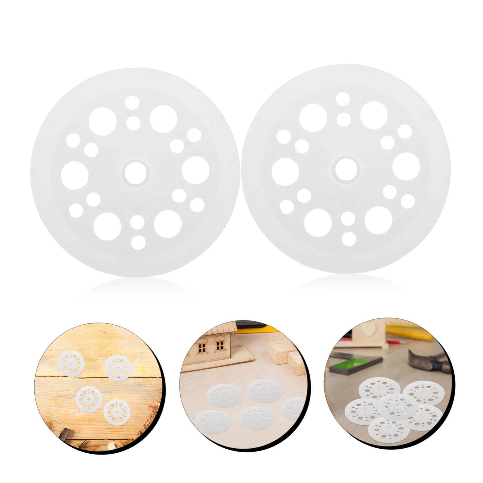 Arandelas de Plástico Blanco 45mm 200 Uds para Paneles | Polipropileno, Distribución de Carga y Fijación Segura, Uso en Construcción y Renovación