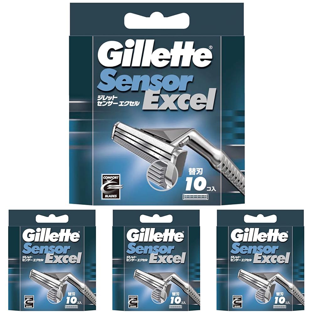 【超激レア】 Gillette ジレット センサーエクセル カミソリ 髭剃り Amazon.co.jp: Gillette ジレット センサーエクセル 単品 替刃10個 髭