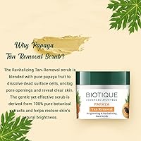 Vista 5 de Biotique BIO PAPAYA Bronceado revitalizante - Exfoliante de eliminación 75gm/2.65 Fl.Oz