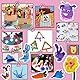 Lubibi Bastelkoffer Kinder, DIY Basteln Bastelkoffer, Bastelmaterial Set mit Pfeifenreiniger Pompons Kulleraugen Bastelmaterial Scrapbooking,Kreativ Bastelzubehör für Mädchen Jungen 2-8 Jahre Geschenk