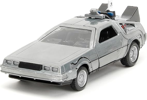 Jada Delorean 9333399314R00 1:32 Ölçek 40. Yıl Dönümü Trilogy Metal Gövdenin İkonik Modelleri Resmi Lisanslı Ürün