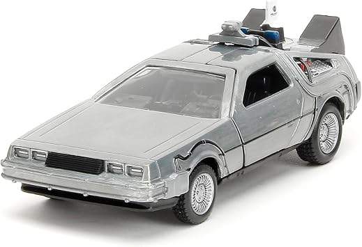 Jada Delorean 9333399314R00 1:32 Ölçek 40. Yıl Dönümü Trilogy Metal Gövdenin İkonik Modelleri Resmi Lisanslı Ürün