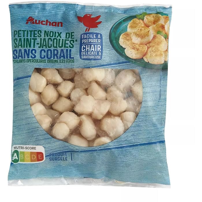 AUCHAN Petites noix de Saint-Jacques sans corail 200 g