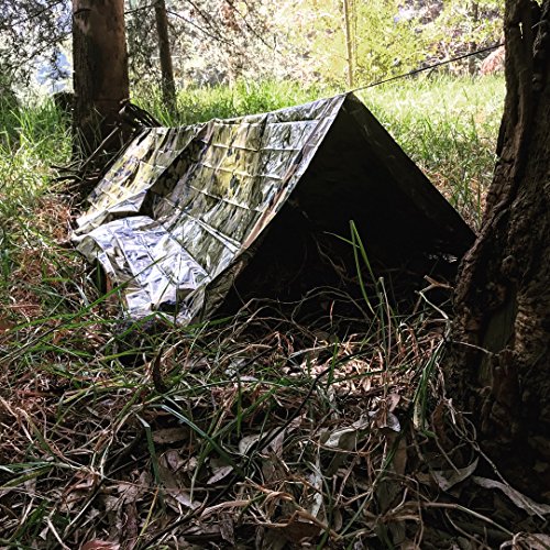 TITAN Survival Two-Sided Emergency Mylar Survival Blankets, 5-Pack (SHROWD® Woodland CAMO) - Image 6