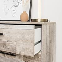 Vista 6 de Signature Design by Ashley Neilsville - Cómoda industrial, blanqueada