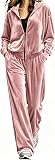 Cethrio Velour Tracksuit Womens 2 Piece Velvet – product photo 7 of 7