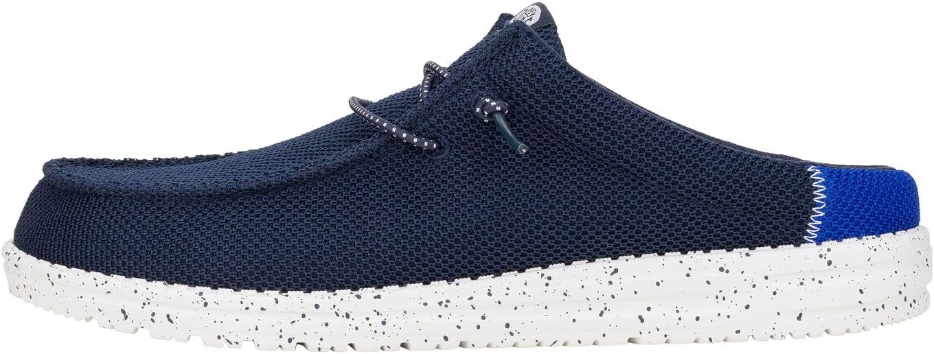 HEYDUDE Men's Wally Slip Varsity, Mens Shoes, Men's Slip-on Loafers, Comfortable & Light-Weight