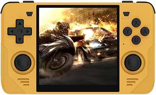 Consola de juegos retro de mano RGB30, 16+64G con 10,000 juegos, sistema JELOS y CPU RK3566, consola de videojuegos portátil IPS Acrade de 4