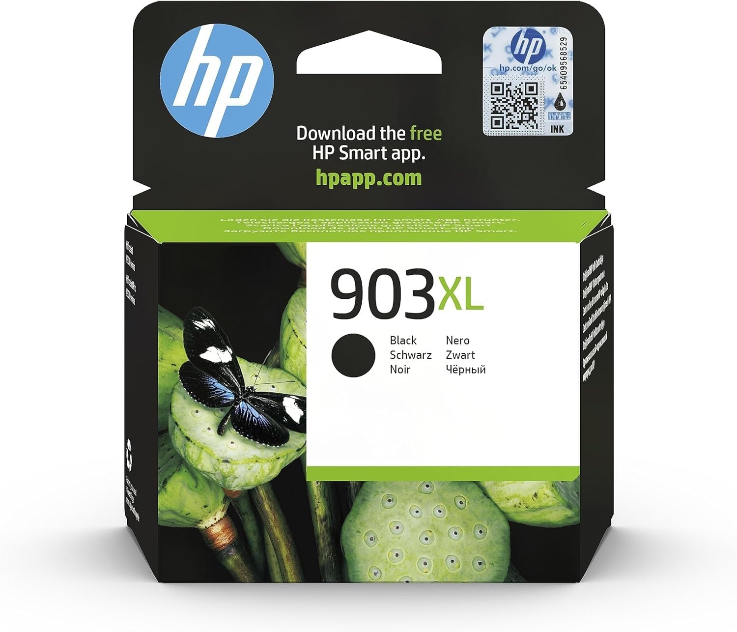 HP 903XL Nero, T6M15AE, Cartuccia Originale da 1000 Pagine, Alta Capacità, Compatibile con Stampanti HP OfficeJet 6950, 6960, 6970