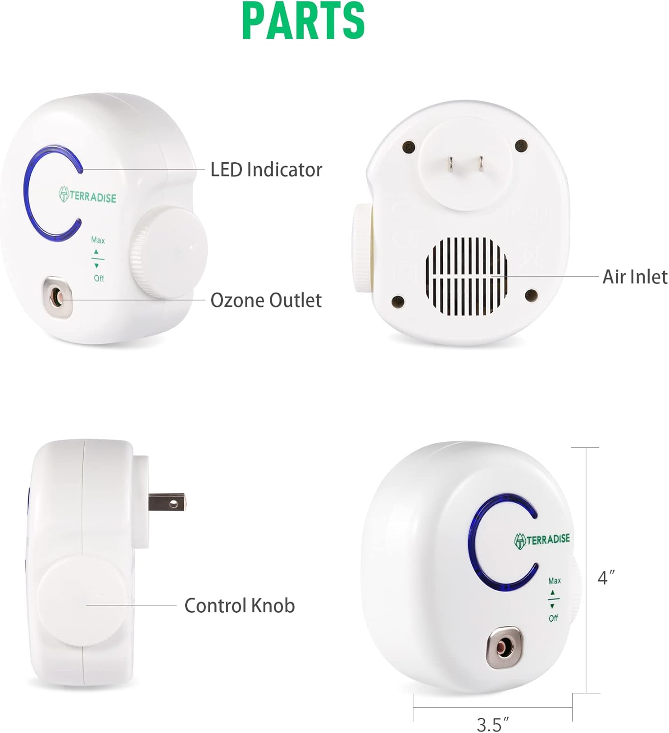 Mini Air Purifier 2 Pack