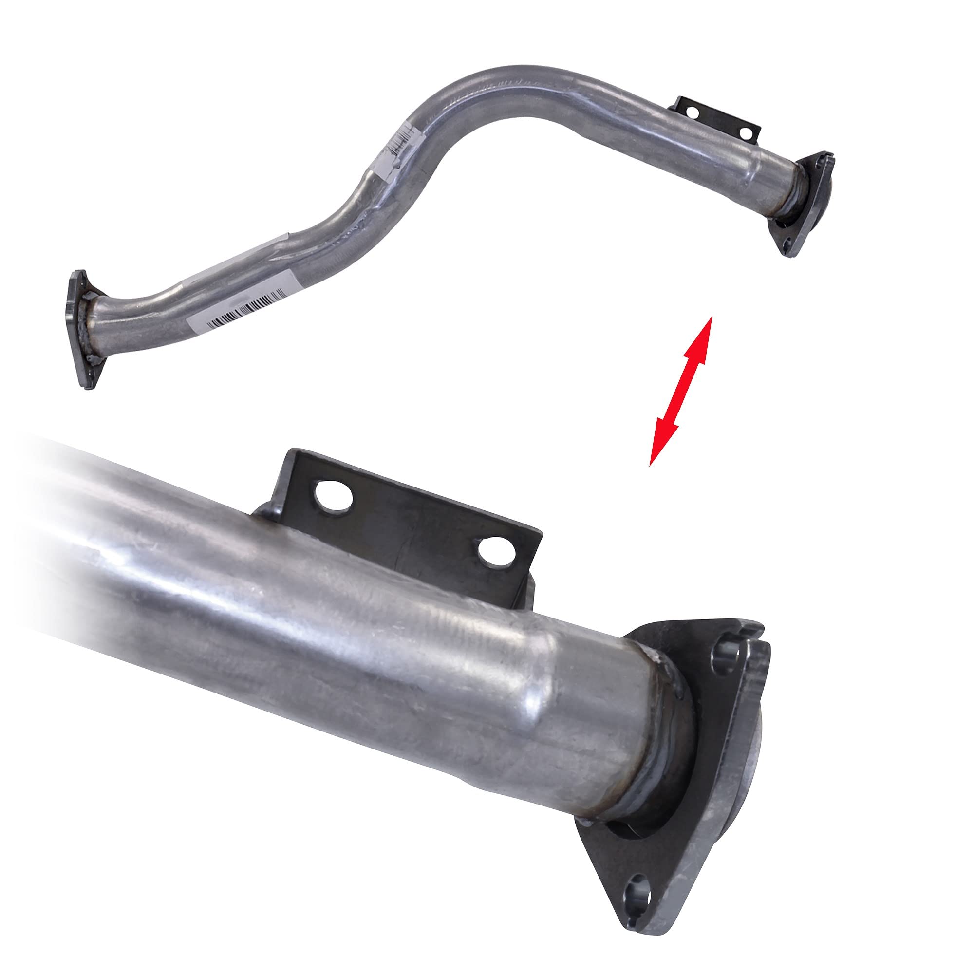 ATEC Germany 1x Abgasrohr Hosenrohr vorne Vorderrohr KOMPATIBEL MIT - AUDI 80 B3 Stufenheck (893, 894, 8A2), 80 B4 Avant (8C5), 80 B4 Stufenheck (8C2)