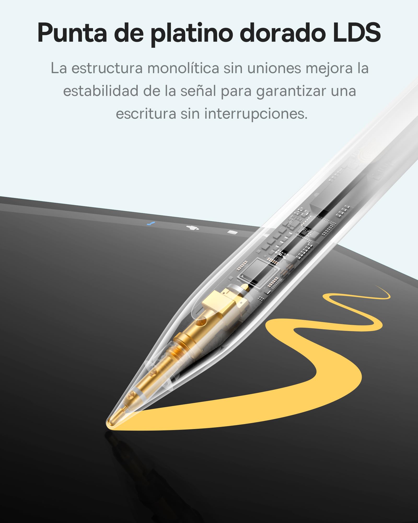 【1:1 Original】 Baseus Lápiz Compatible con iPad 2018-2025, Enlace sin Cables, 32 Funciones, 17H de Batería, Pencil para iPad 6/7/8/9/10, Pro 11“/12.9“/13'', Air 3/4/5/6, Mini 5/6