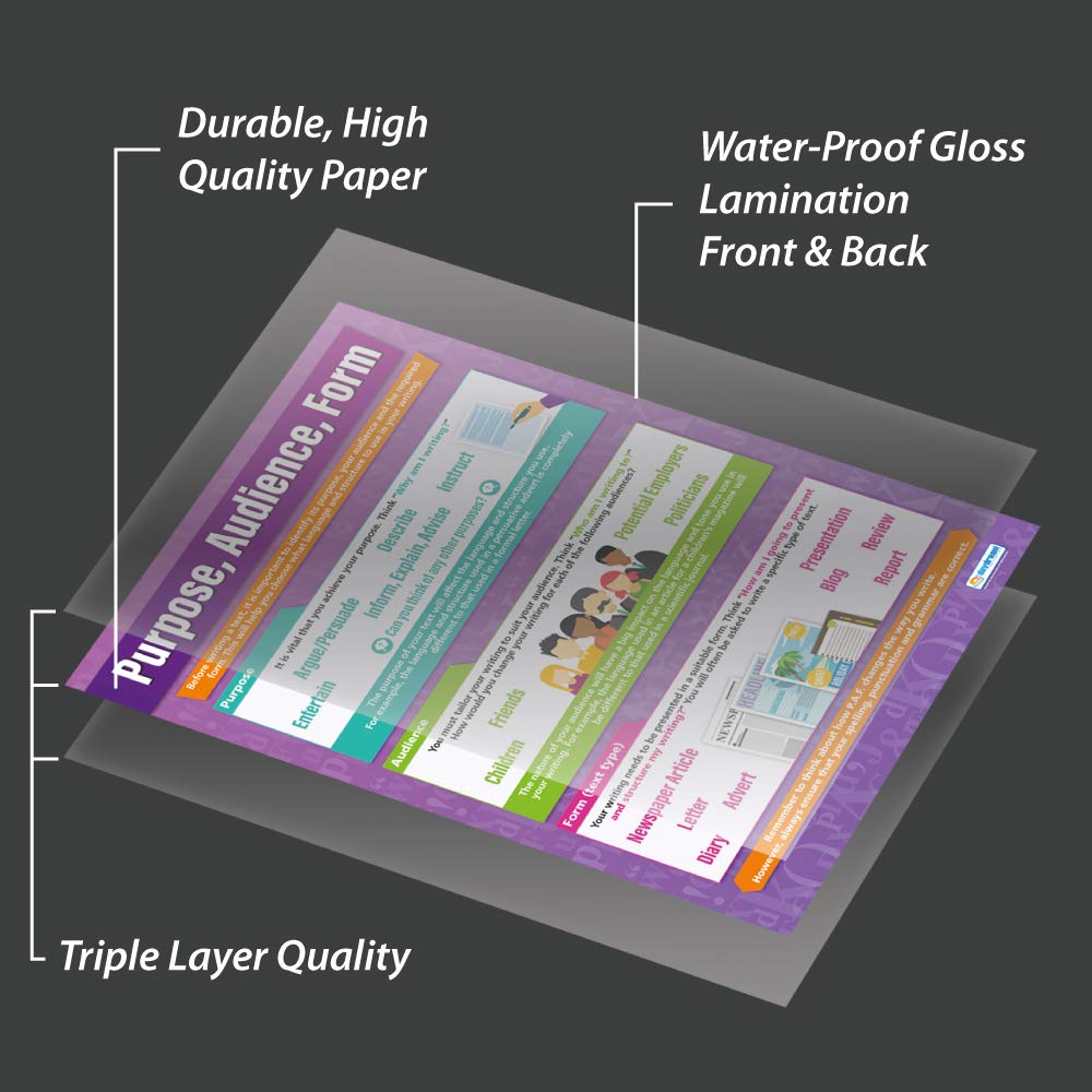 Der Plural | Affiches D'apprentissage Des Langues | Papier Brillant Laminé Mesurant 850 Mm X 594 Mm (A1) | Tableaux De Langue Seconde Pour La Salle De Classe | Tableaux éducatifs Par