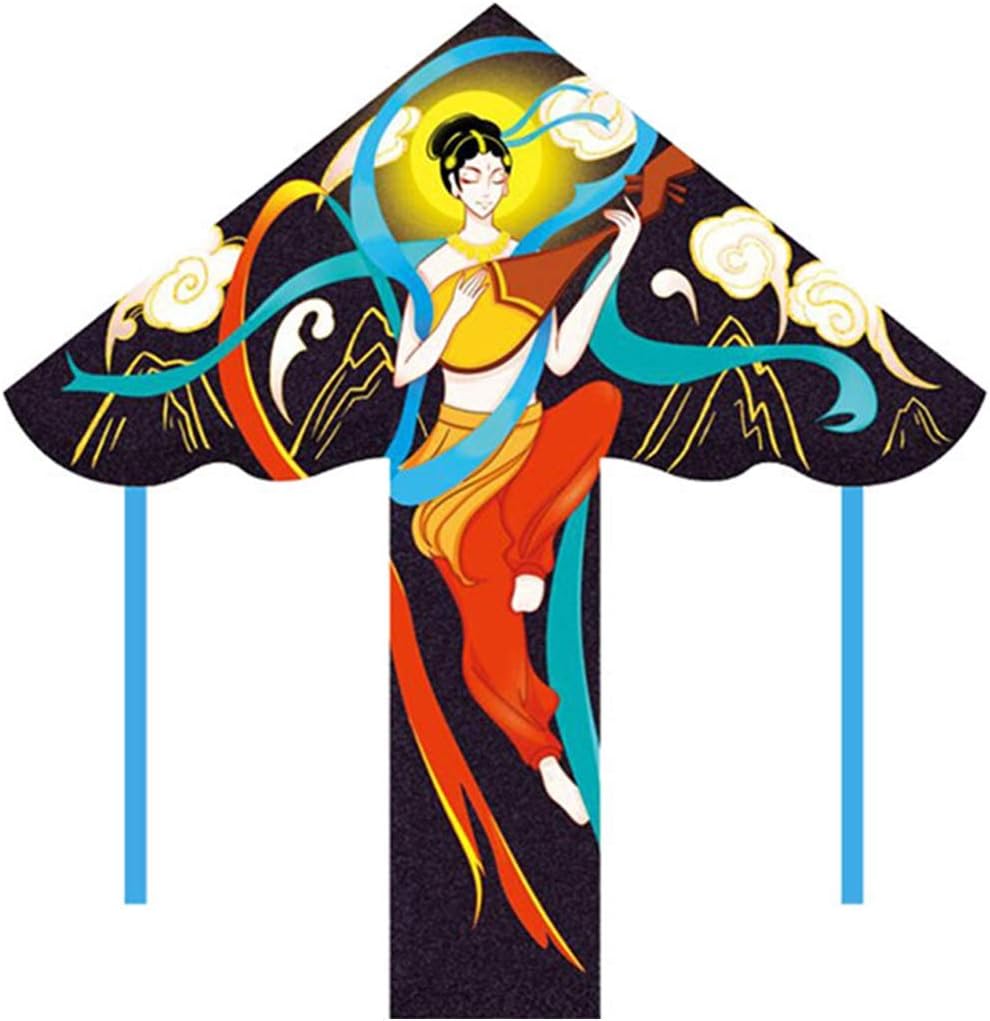 Flyer Kite Chinese Traditional Creative Dunhuang Flying Character Kite Outdoor Large Art Flying Toys Unique Gift for Kite Lovers (Size: 4.6ft+1312ft line) (4.6ft+328ft line)
