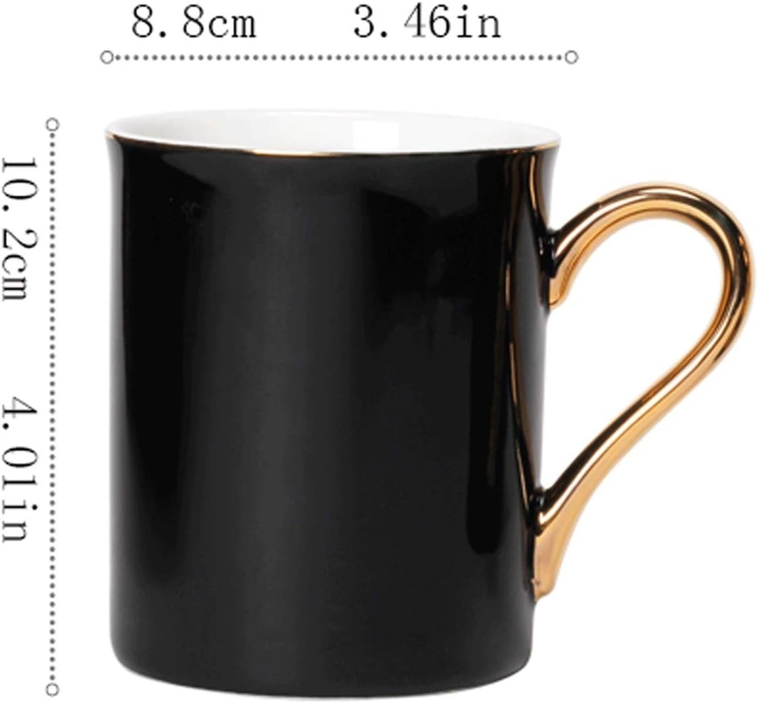 Coffee Cup 350ml Ceramic Cup Suitable for Office Use Coffee Cups and Tea Cups Household Water Cups with Lids Suitable for Birthday Gifts Tea Cup