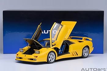 Amazon.com: AUTOart 1/18 Lamborghini Diablo SE30 Iota Yellow