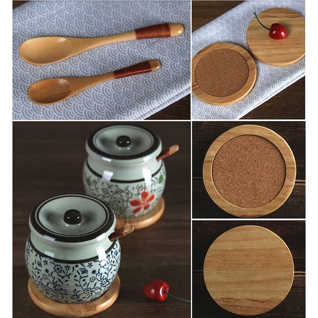 Set di contenitori per condimenti, Contenitore per condimenti in Ceramica da Cucina, Scatola per condimenti per Uso Domestico, Set di contenitori per spezie, zu,D