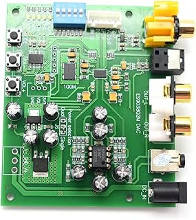 Tovmekdjn DLHiFi ES9038Q2M I2S IIS DSD Coaxial Fiber SPDIF Digital Audio DAC Decoder Board Spare Parts 32Bit 384K for Amplifier