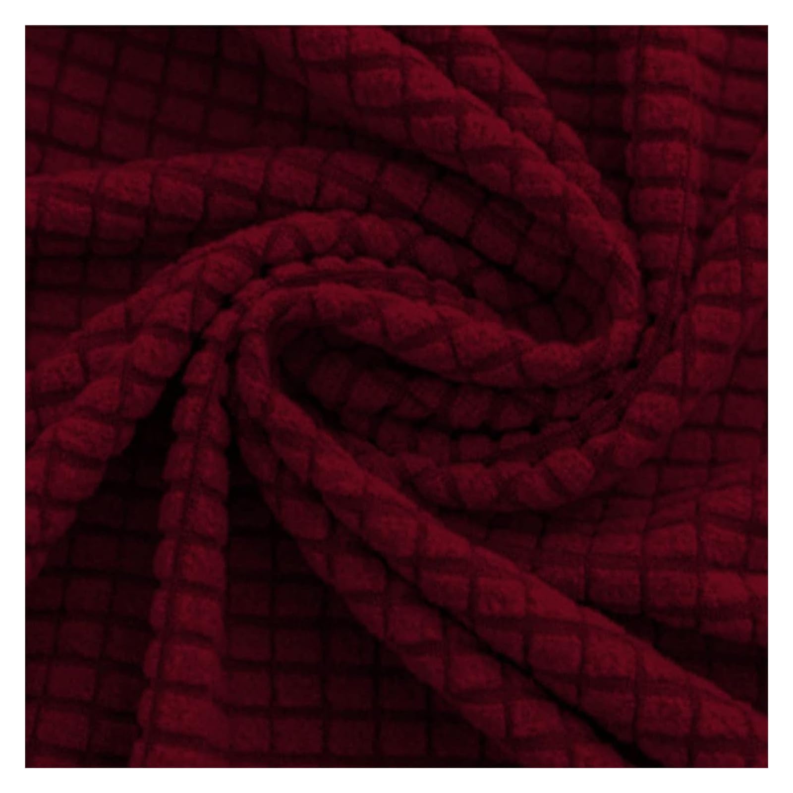 Coprisedili for sedie da ufficio, protezioni for sedie, coprisedie girevoli sfoderabili e lavabili in tessuto di seta di mais(Wine Red,4PCS)