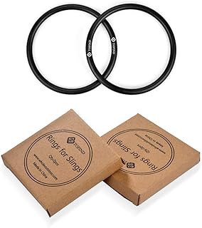TOPIND 3 inch Aluminum Rings for Baby Slings and Baby Carrier, Sling Rings Wraps Carriers Durable Anodized Aluminum Rings Lead and Nickel Free, lab Tested for Strength and Safety (Matte Black)