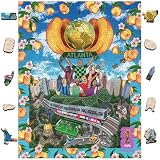 FIFA World Cup 2026 City Puzzle Atlanta Poster - Wooden Puzzle for Adult, 200 Pieces Irregular Shape Puzzle, 5MM Thick, Creative Collectible Gift for Fans, Officially Licensed Product, 9.3x11.8''