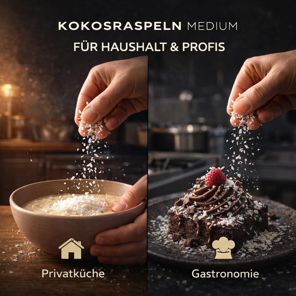 GiDeli Kokosraspeln 3x5kg - Eine Quelle für Gesunde Fette und Ballaststoffe - Für Veganer und Personen mit Keto-Diät - Natürliche für Vielseitige Verwendung