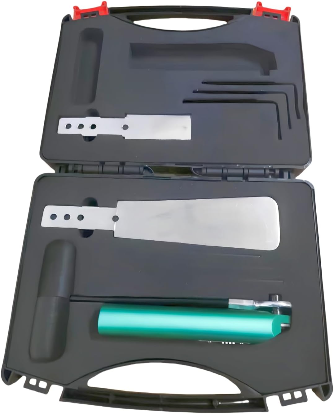 Auto Windshield disassembly Tool, with a Broach Handle, Three Types of Blades, and Two Specifications of Blades