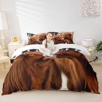 Vista 30 de Lindo juego de ropa de cama de elefante tamaño individual para habitación de niños y niños, juego de funda de edredón de animales kawaii, funda