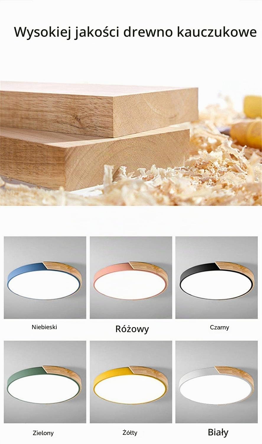 Okrągła trójchromatyczna ściemniająca lampa sufitowa LED do montażu podtynkowego, biała, 30 cm