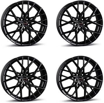 4x حافات سبائك بوربيت BY 11 x23 ET32 5 x120 أسود مات متوافق مع لاند روفر ديفندر ديسكفري سبورت رينج روفر
