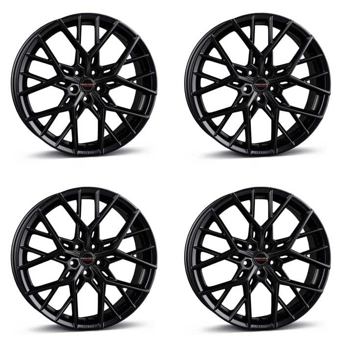 4x Llantas Borbet BY 8x18 ET45 5x108 black matt