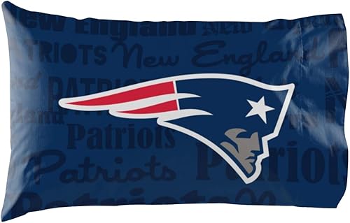 Northwest NFL New England Patriots - Juego de 2 fundas de almohada unisex para adultos, 20 x 30 pulgadas, himno
