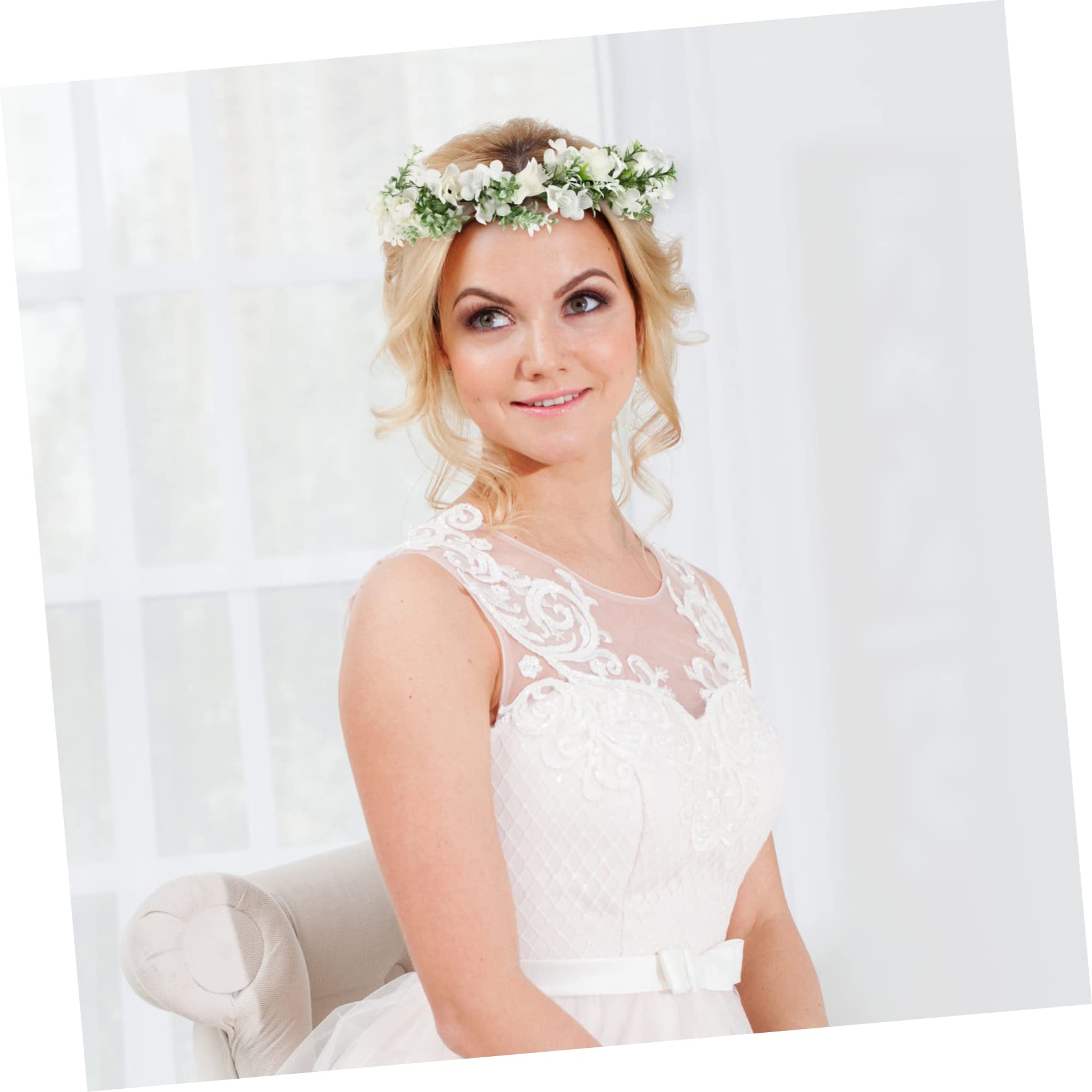 FRCOLOR 4stücke Blumenkranz Für Damen Eleganter Haarschmuck Mit Verstellbarem Design Für Hochzeiten Abschlussfeiern Und Besondere Anlässe Mit Künstlichen Rosen