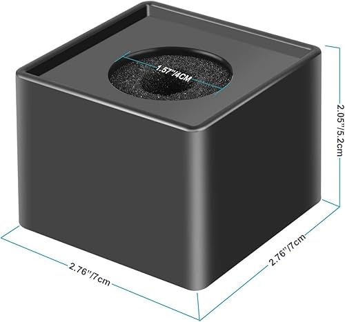 Miniatura 2 de 2 piezas portátil cuadrado en forma de cubo micrófono entrevista micrófono bandera bandera logo superior ABS material, blanco y negro