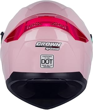 F-700 Full Face Motorcycle Helmet for Adults, DOT FMVSS 218 Certified Street Bike Helmet with Tinted Shield, Clear Replacement Visor and Removable Liner
