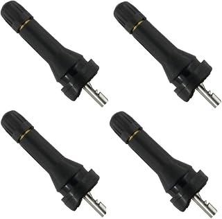 Muzzys (Set of Four) VS-90 VS90 Rubber Replacement Tire Valve Stem TPMS Kit for Schrader 20043 Dill 7001-HPR REDI-Sensor and Many OE Vehicles