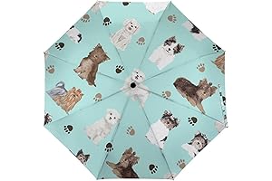 Automatic Black Travel Folding Umbrella