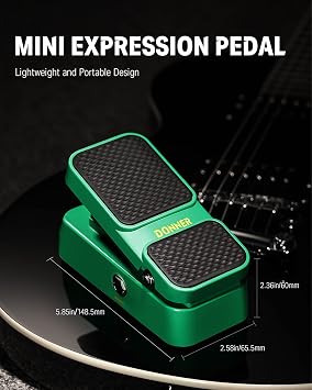 Donner Guitar Volume Pedal, Mini 2 in 1 Passive Volume Expression Pedal