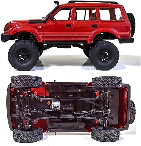 FMT, RC Rock Crawler 4x4 RC Truck WPL C54 1/16 RC Crawler RTR Remote Control Truck Off Road 2.4G All Terrain with Proportional Steering, New Gearbox, Upgraded Chasis and Shock Toy for Boys, Kids
