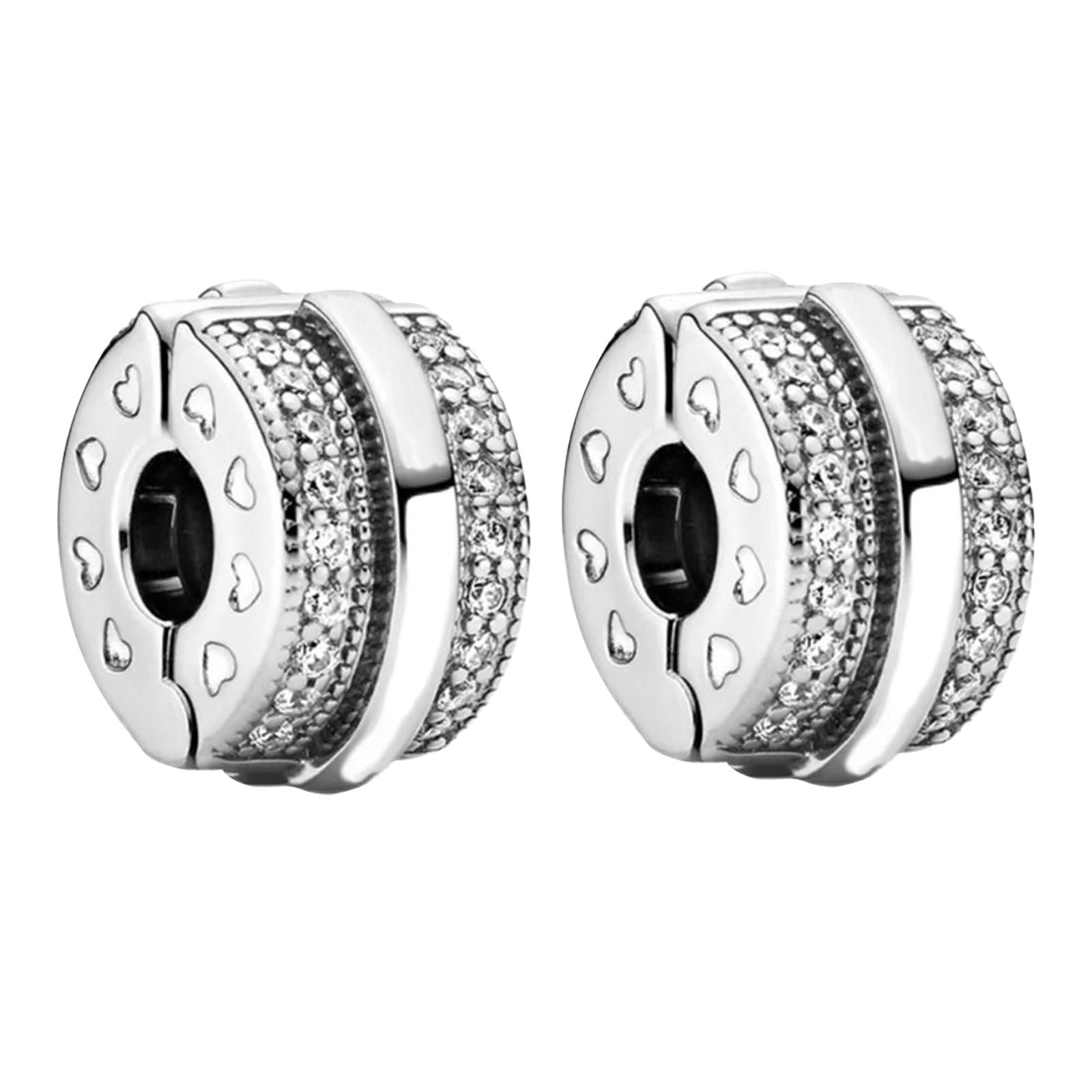 Rimgoris 925 Sterling Silber Charm für Damenarmbänder LIEBE Valentinstag Ewige Liebe Clip Sicherheit kette Baumeln Charms Geschenke