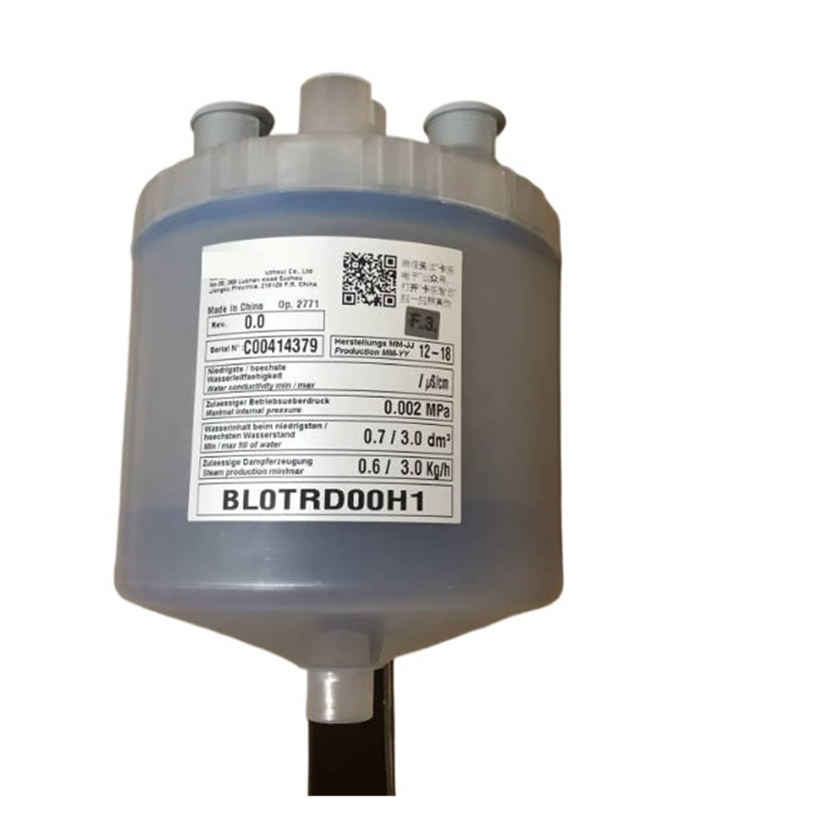 Réservoir d'humidification PLC BL0TRD00H1 de climatisation pour système fixe