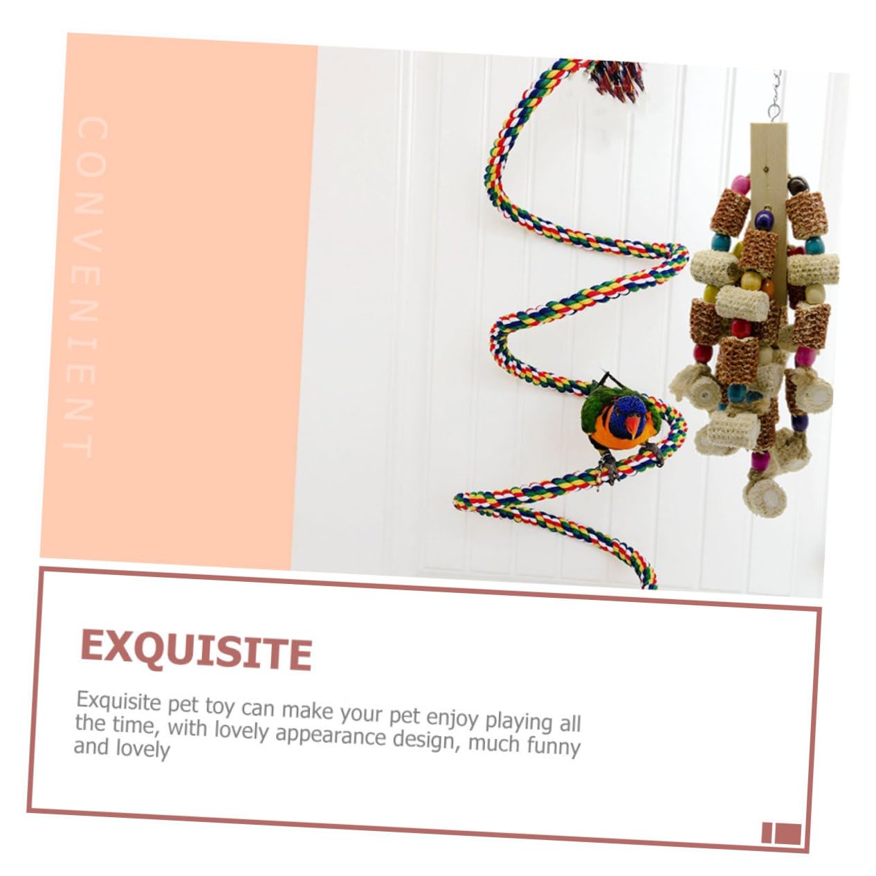 YARNOW 2 Pièces Jouet à Mâcher Oiseau Jouet Déchirant Oiseau s pour Petits x s Perroquet à Mâcher pour Pendaison Épi De Maïs Cage pour Animaux De Compagnie