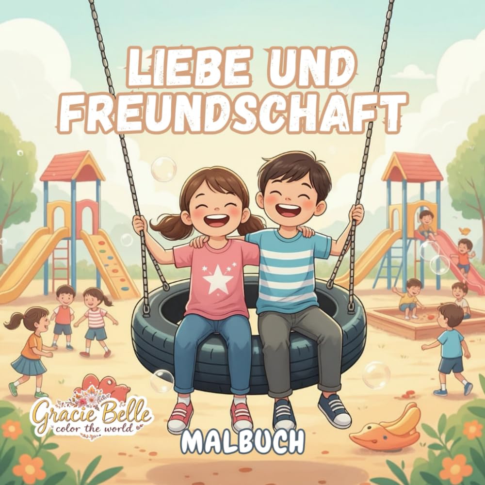 Liebe und Freundschaft Malbuch: Herzliche Szenen über Nähe, Zusammenhalt und Geborgenheit für kreative Kinderhände